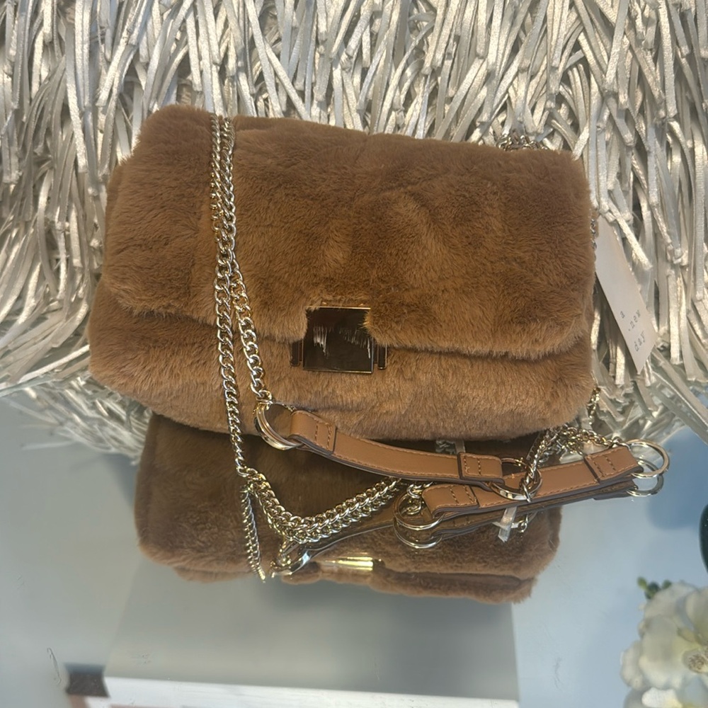 Faux fur mini bag